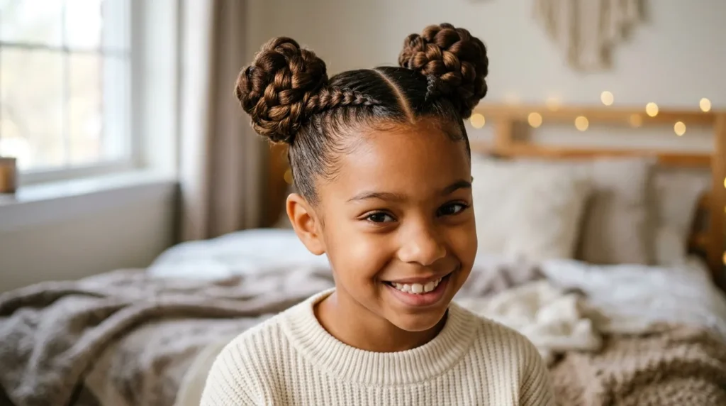 winter protective natural hairstyles for kids