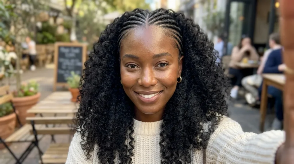 20 Cornrow Hairstyles With Curls You'll Want Instantly