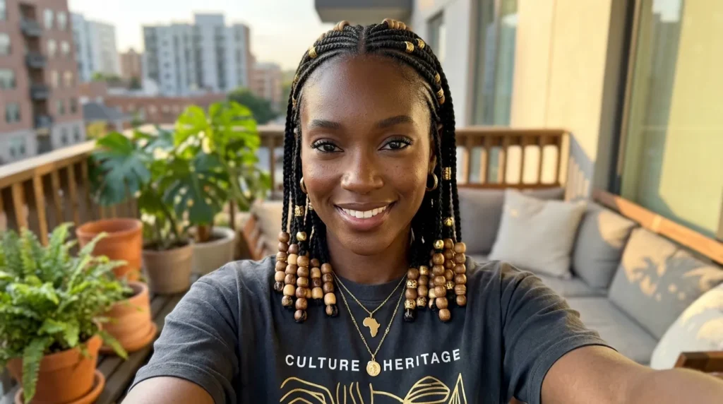 20 Cornrow Hairstyles with Beads for Ladies Who Love Bold Beauty