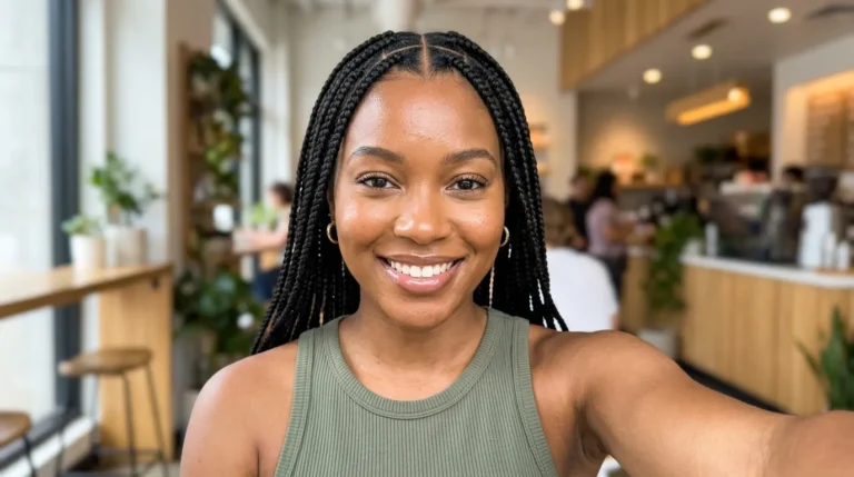 20 Criss Cross Box Braids Hairstyles on Natural Hair