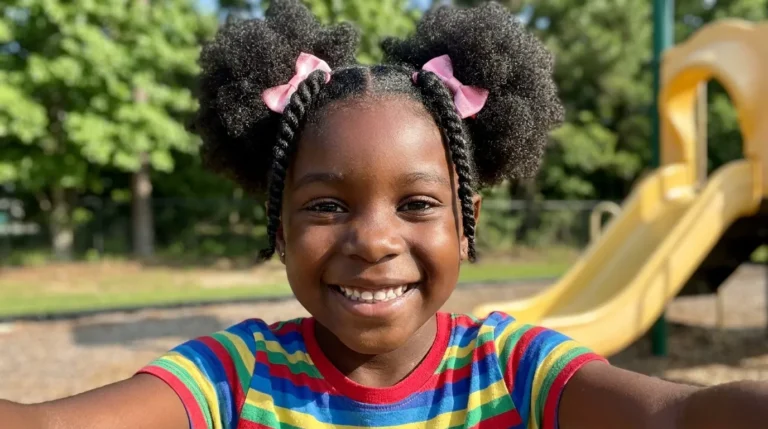 20 Easy Natural Hairstyles for 6 Year Olds in Grade School