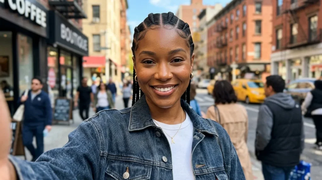 20 Feed In Stitch Braids Hairstyles on Natural Hair