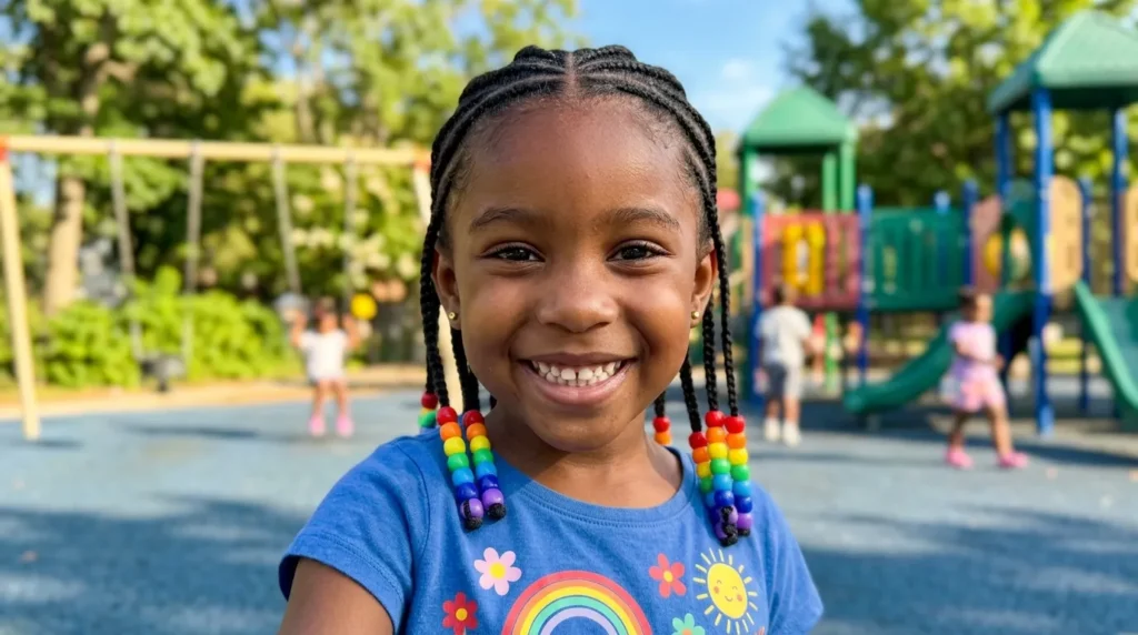 20 Kids Cornrow Braids With Beads That Look Adorable