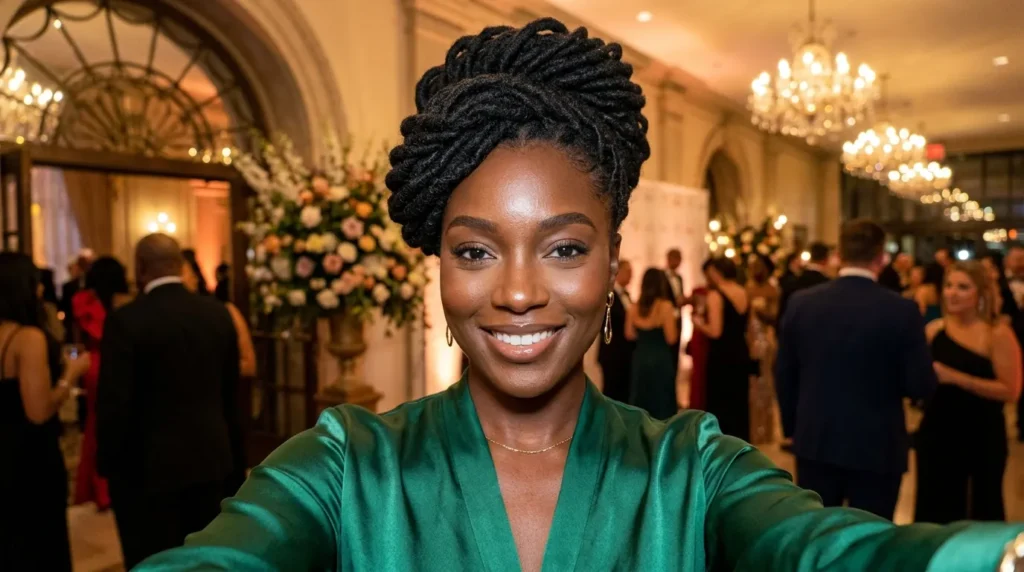 20 Loc Updo Styles So Elegant You'll Want Them All