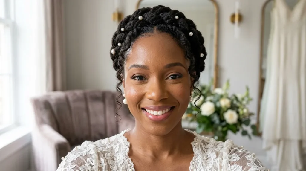 20 Natural Hairstyles for Black Brides That Wow Guests
