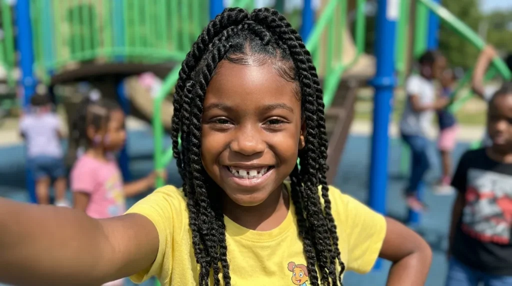 protective natural hairstyles for 8 years old black kids