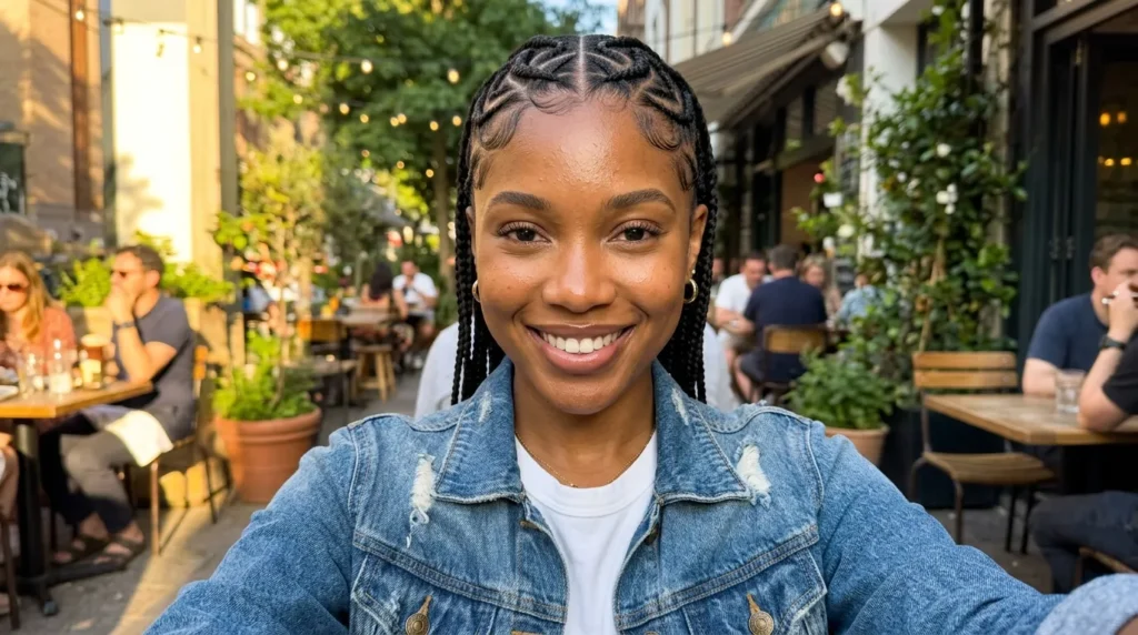20 Stunning Heart Shaped Cornrows on Black Women