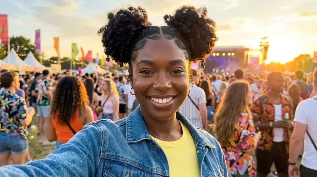 20 Stunning Space Buns Hairstyles for Black Women