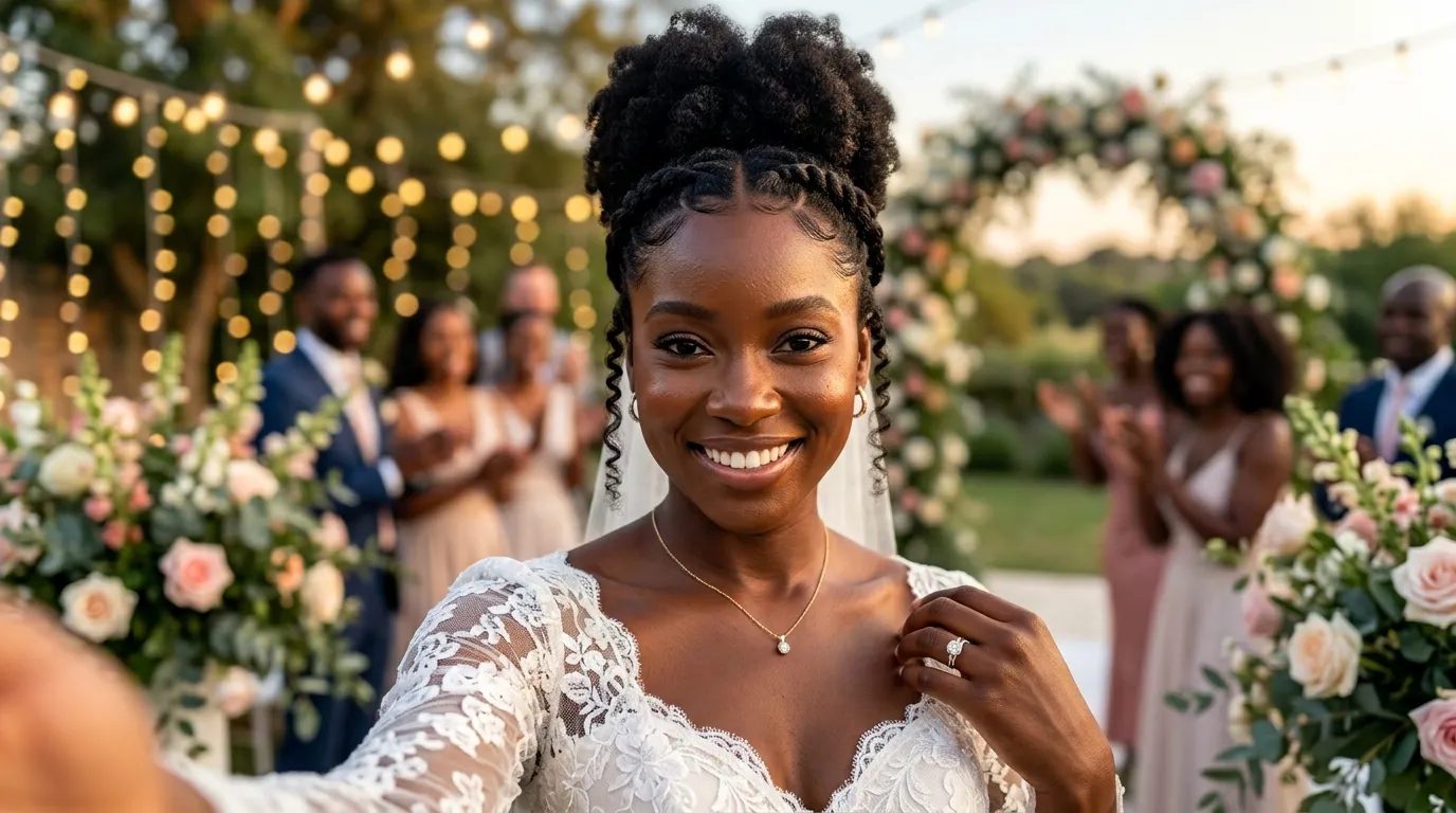 20 Wedding Natural Hair Ideas That Steal the Spotlight