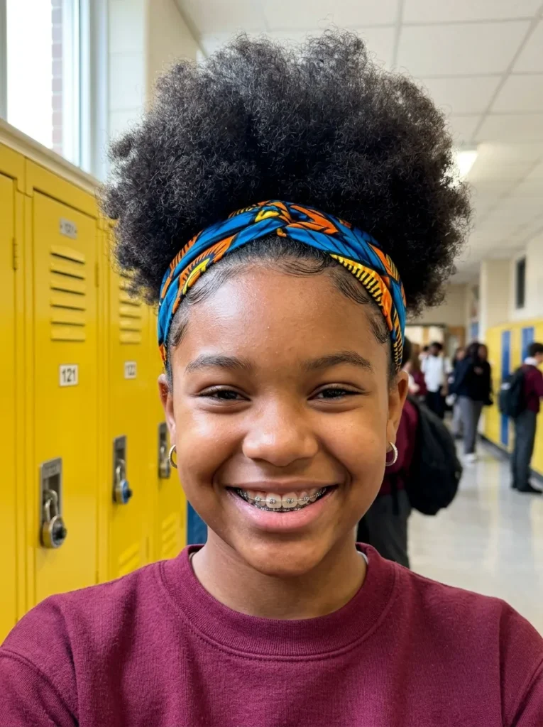 Afro Puff With Headband