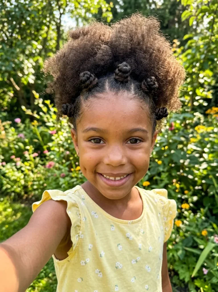 Bantu Knot Front Puff