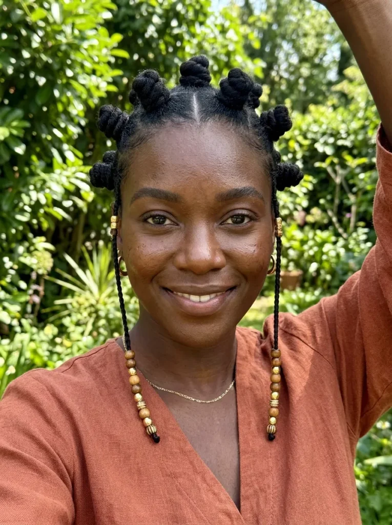 Bantu Knots And Beads