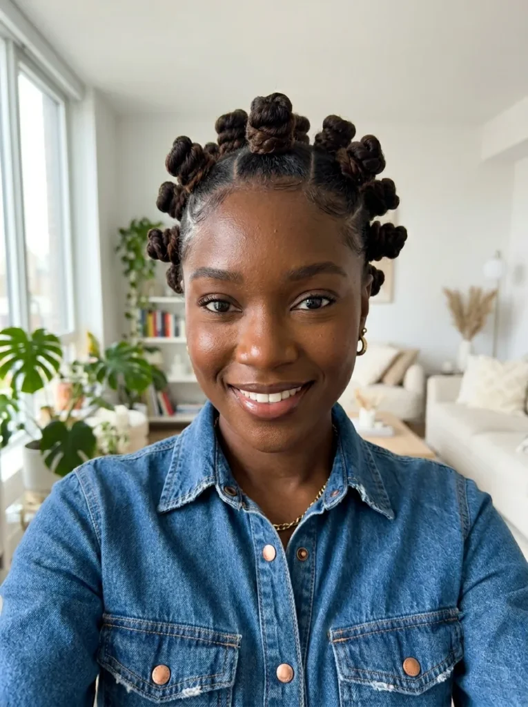 Bantu Knots For Texture