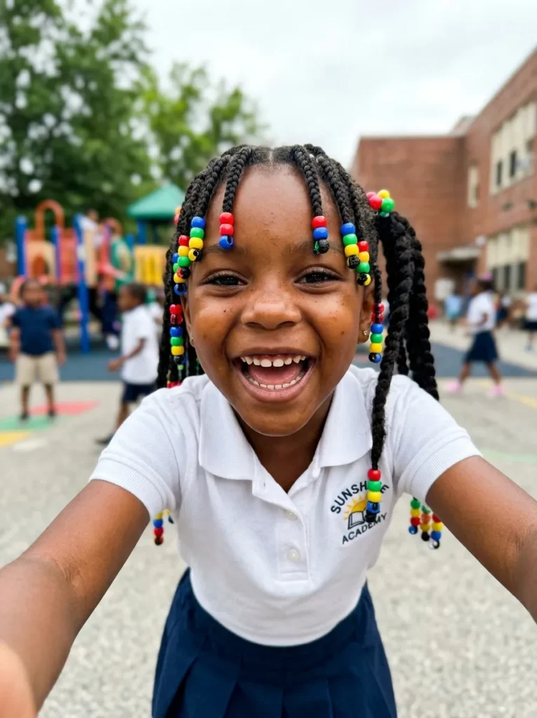 Beaded Bangs And Braids
