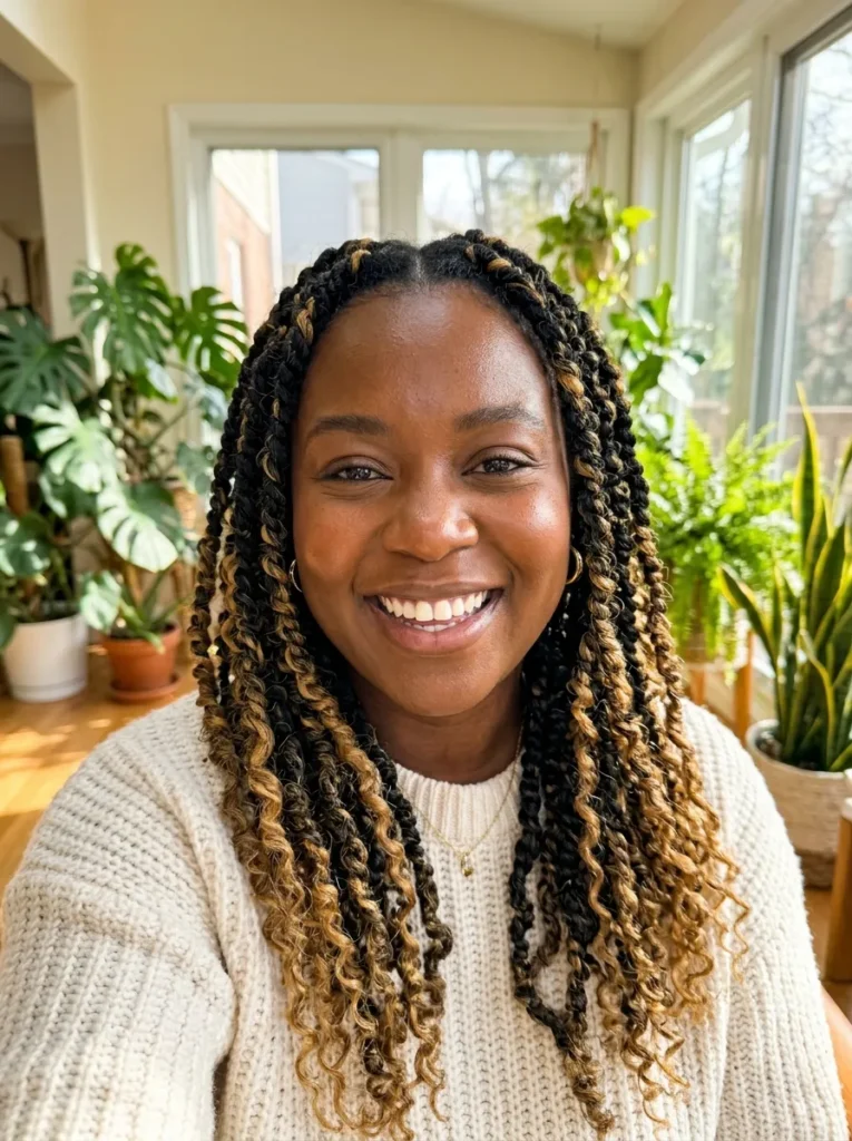 Blonde Highlighted Twists