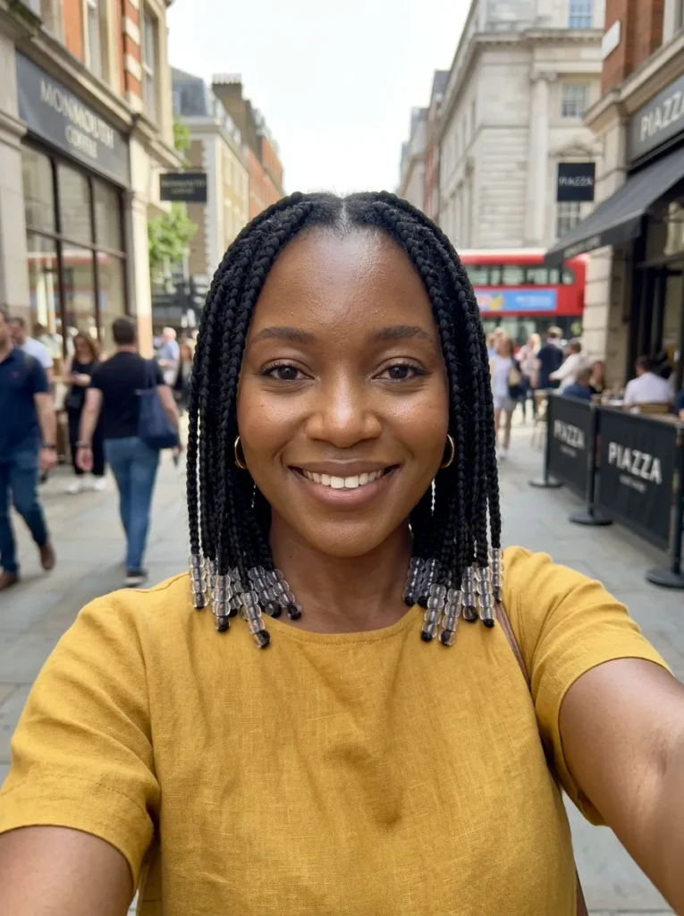 Braided Bob With Beads