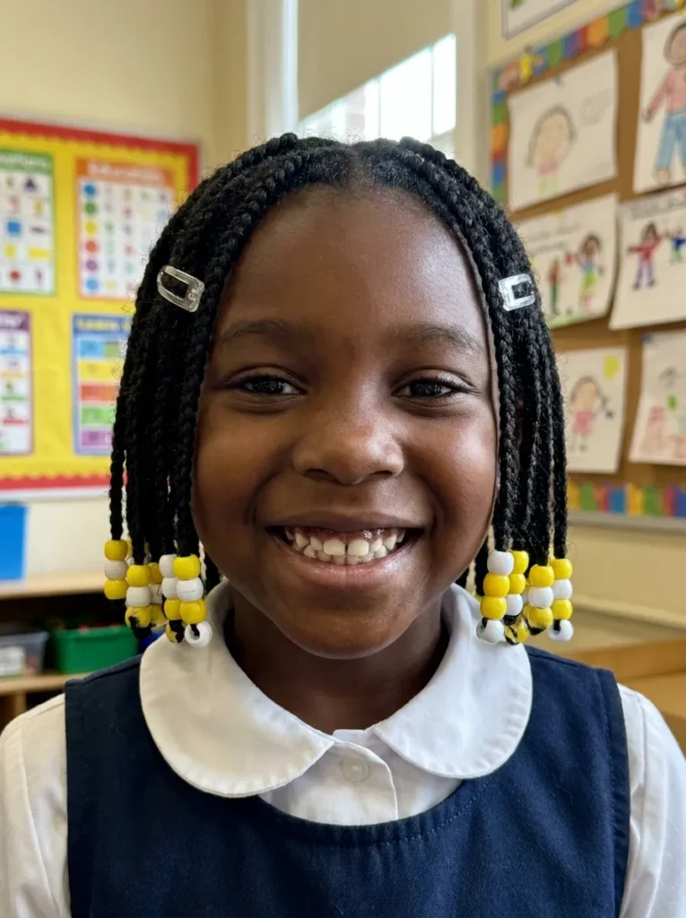 Braided Bob with Beads