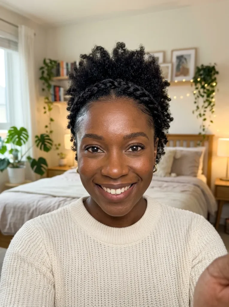 Braided Crown Faux Hawk