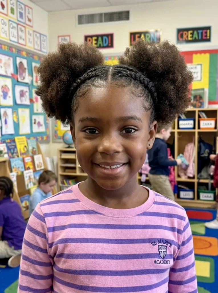 Braided Crown Puffs