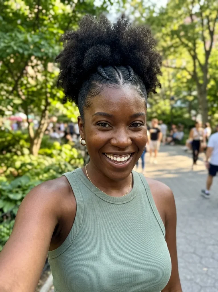 Braided Front Puff