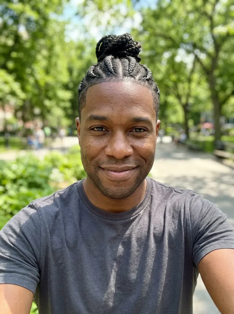 Braided Man Bun