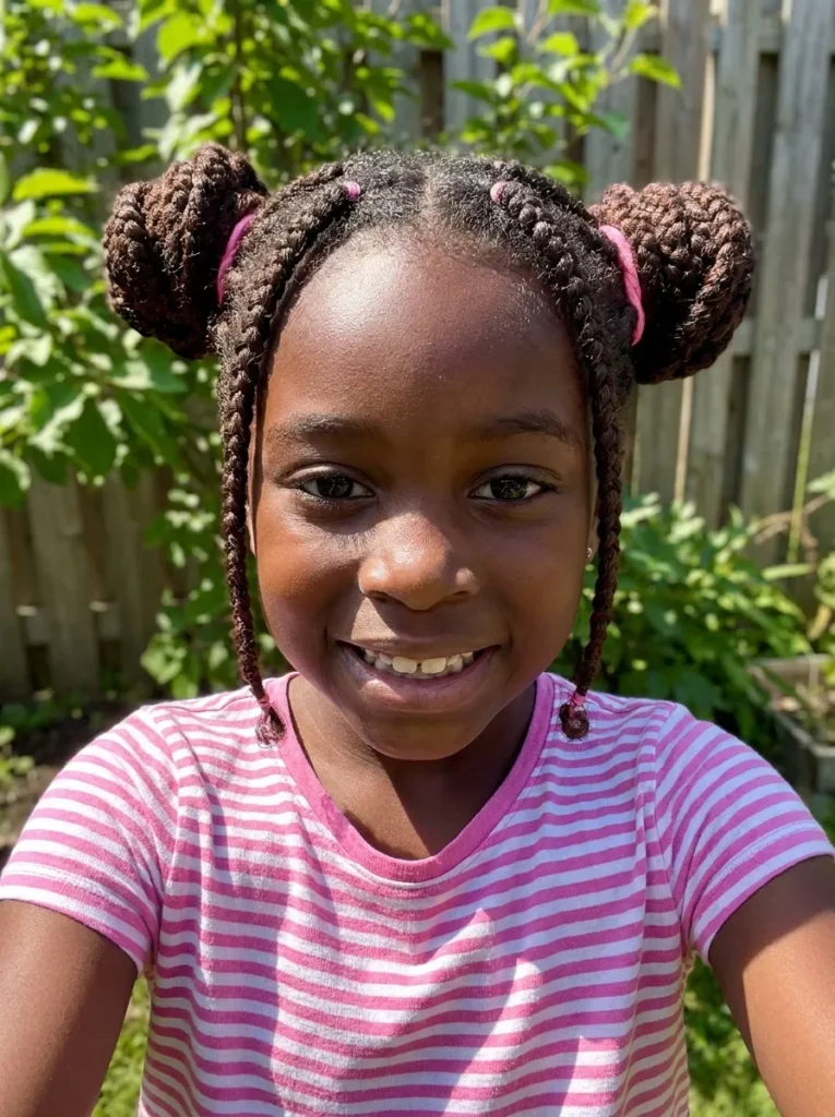 Braided Pigtail Buns