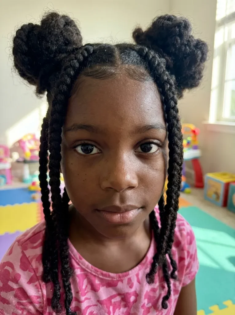 Braided Space Buns