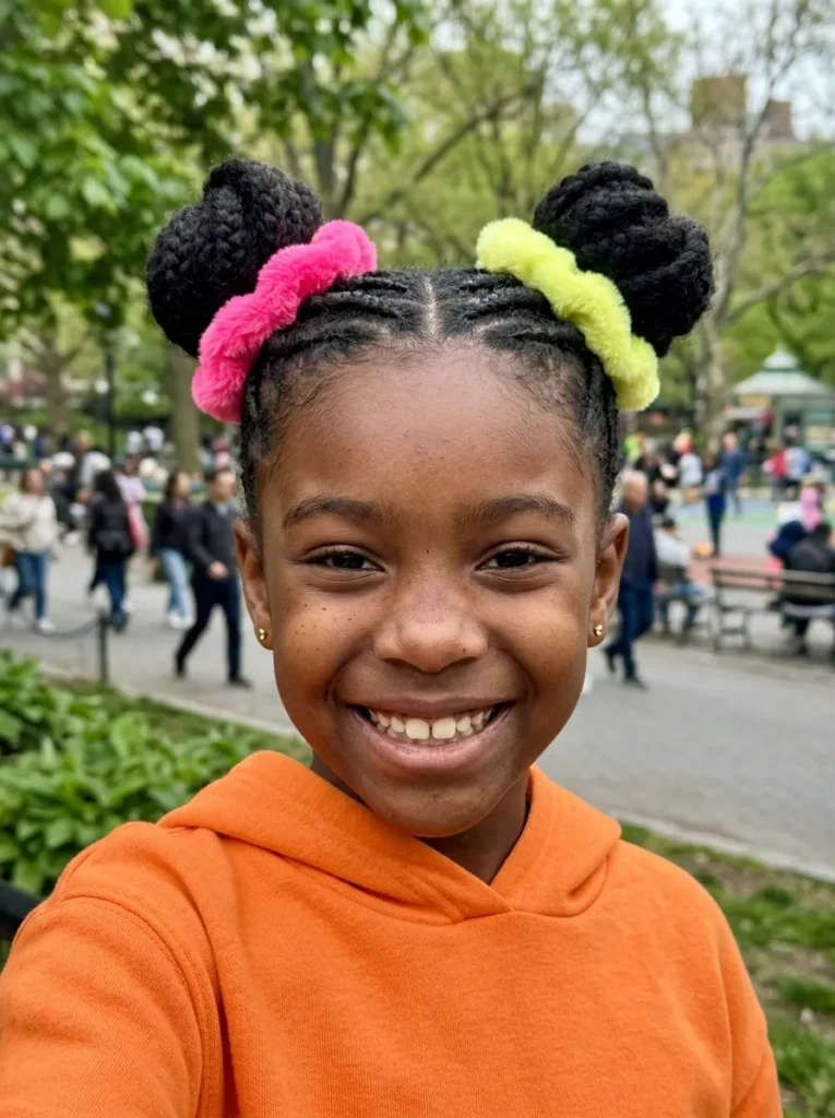 Braided Space Buns