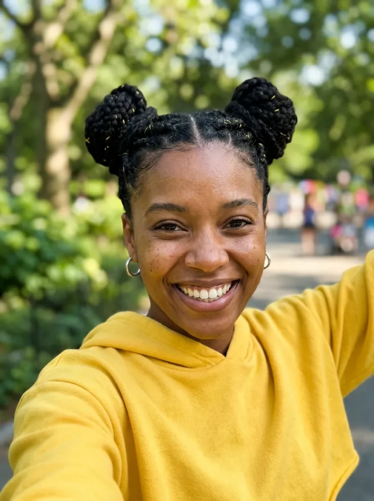 Braided Space Buns