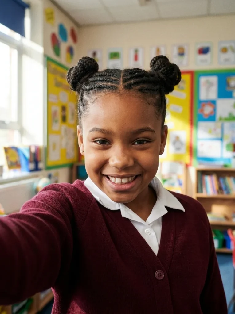 Braided Space Buns