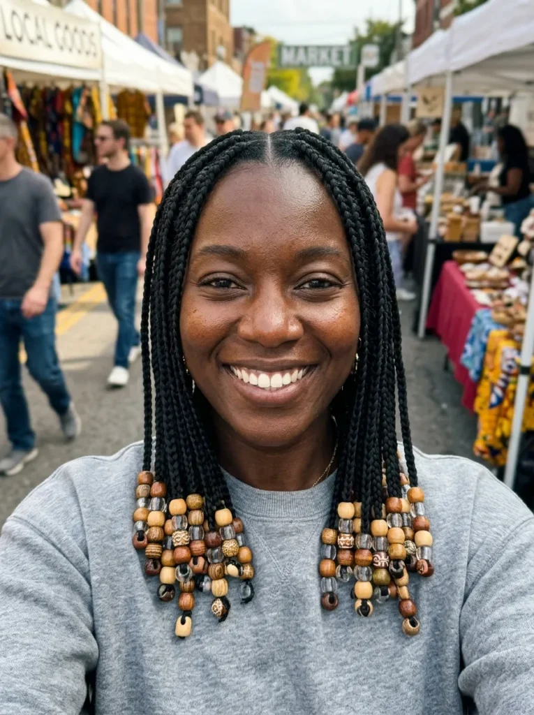 Braids With Beads