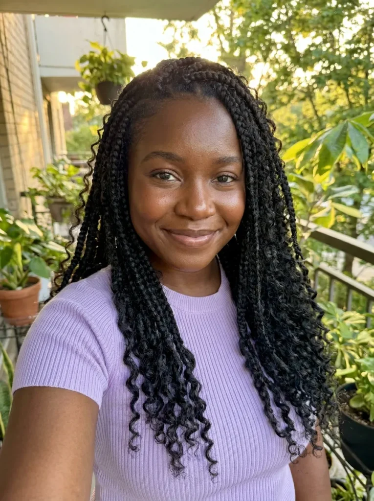 Braids with Curled Ends