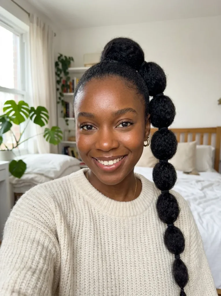 Bubble Braid Ponytail