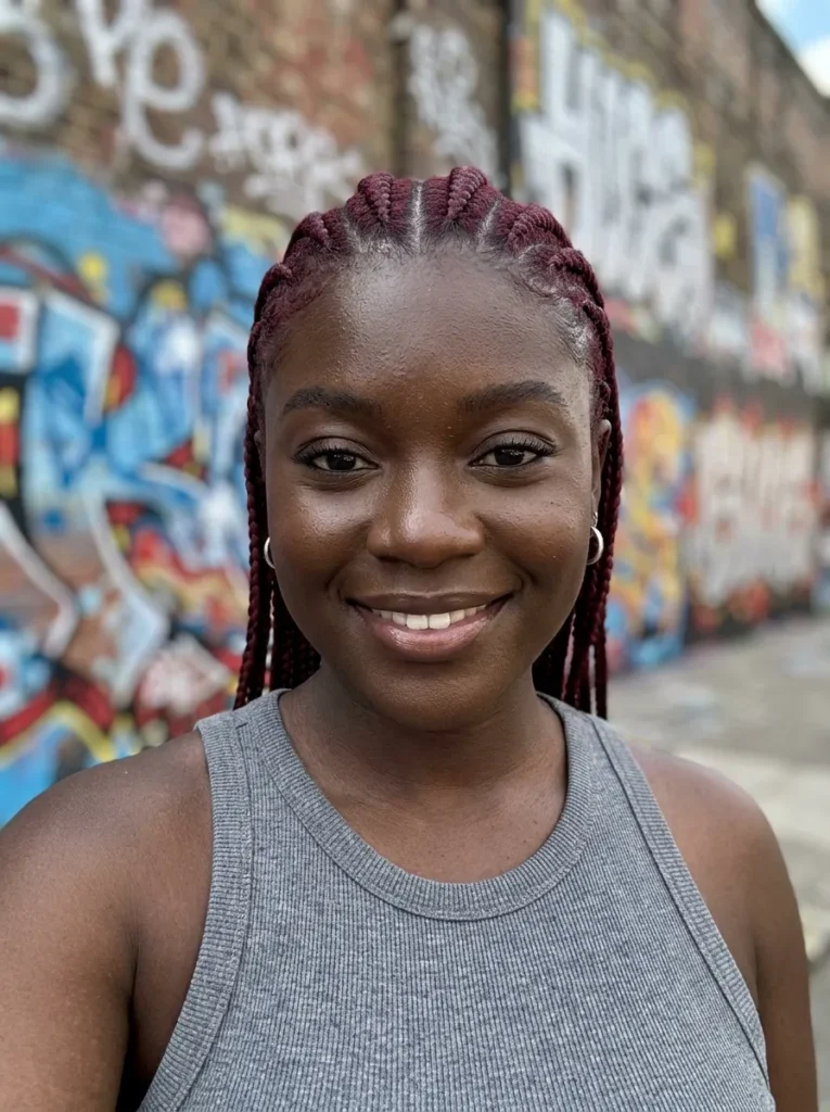 Burgundy Colored Braids