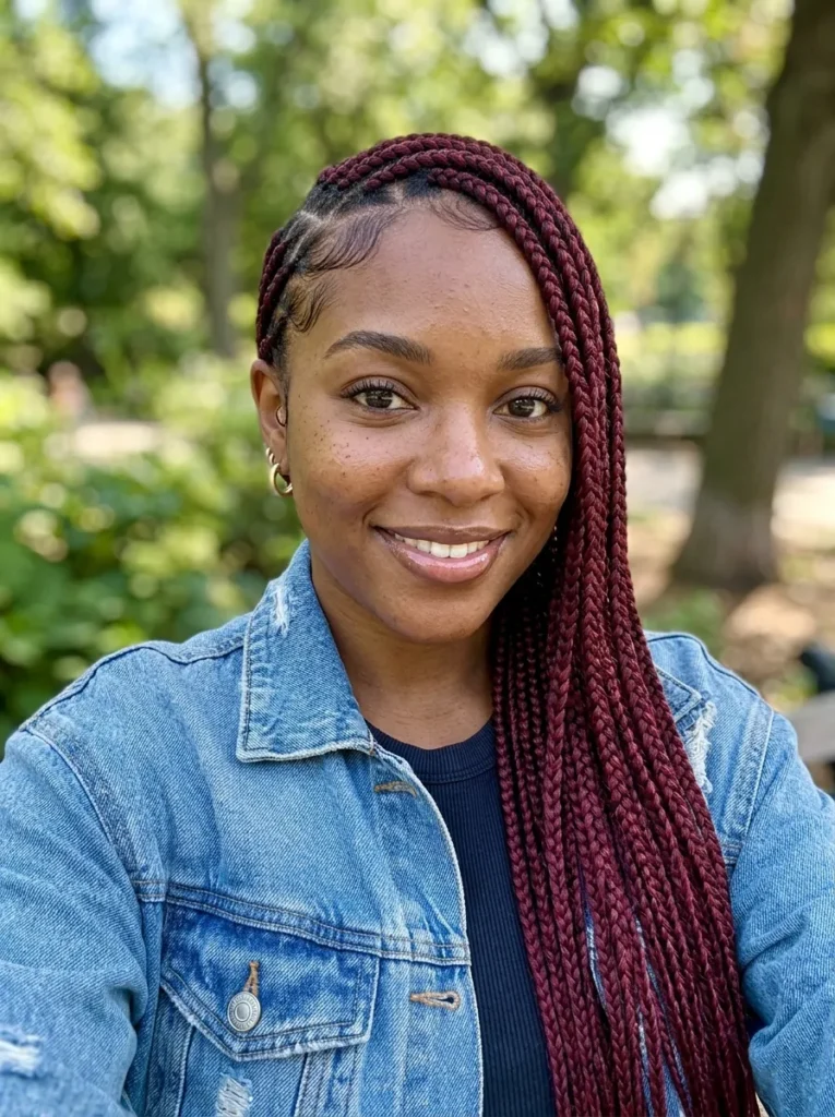 Burgundy Lemonade Braids