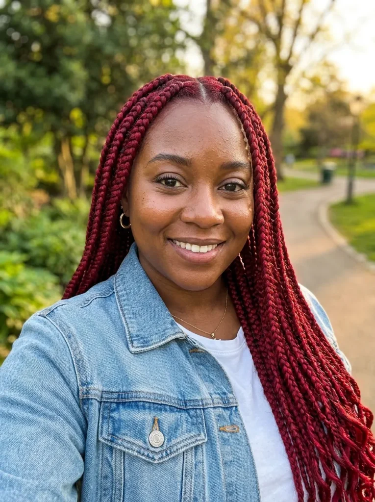 Cherry Red Box Braids