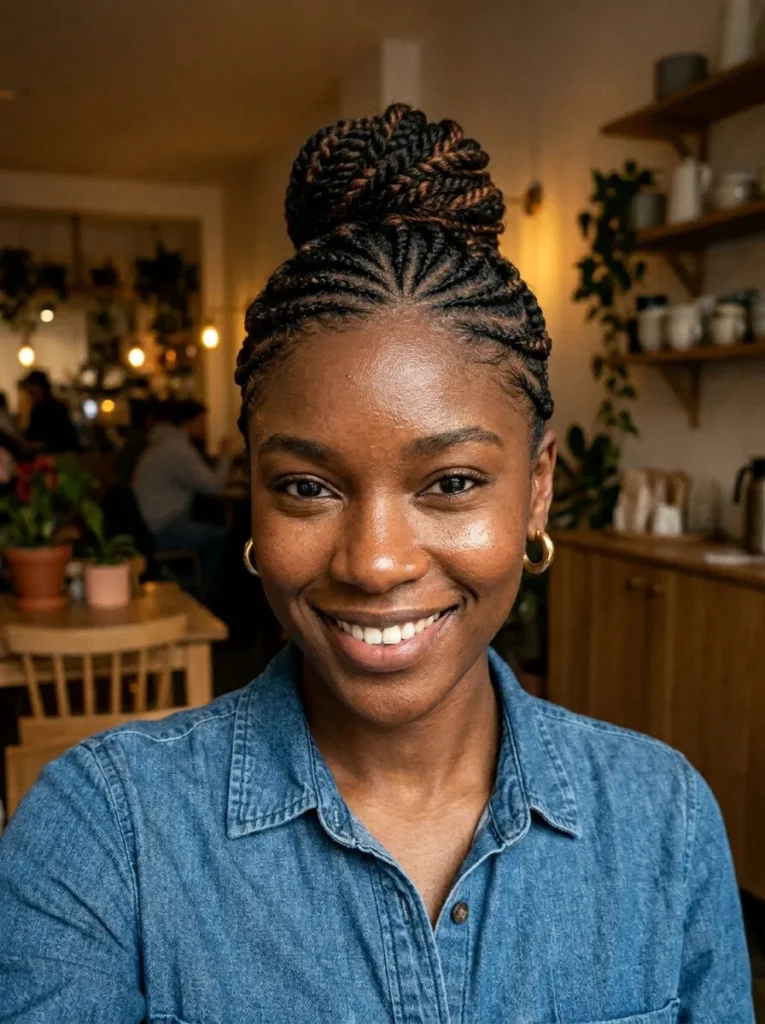 Chic Flat Twist Updo