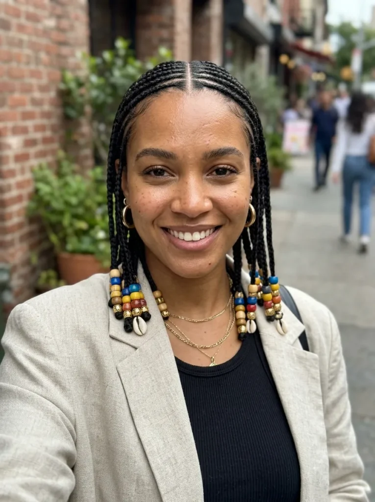 Classic Fulani Braids with Beads