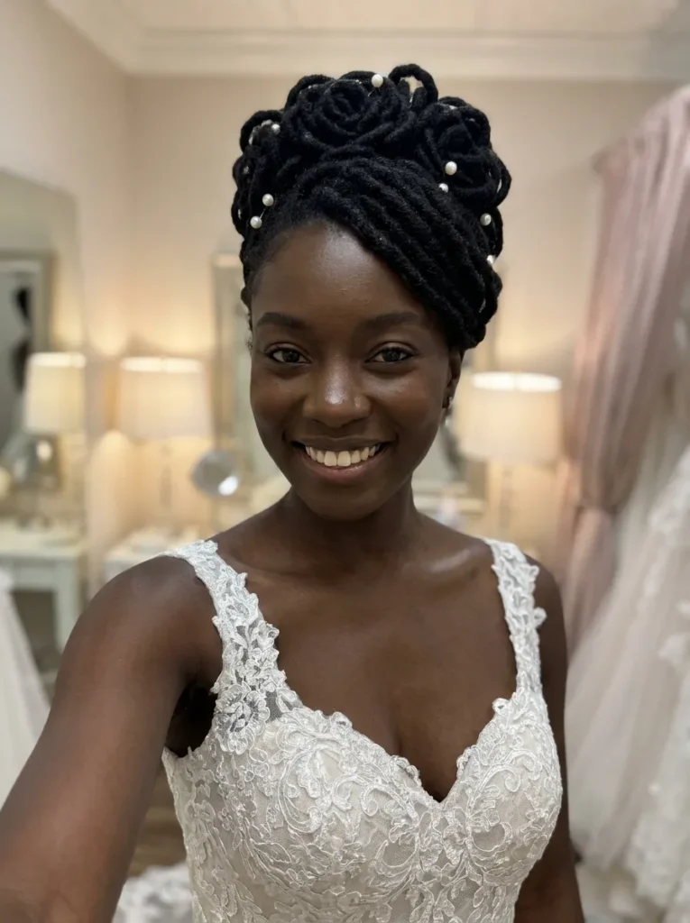 Classic Loc Petal Updo