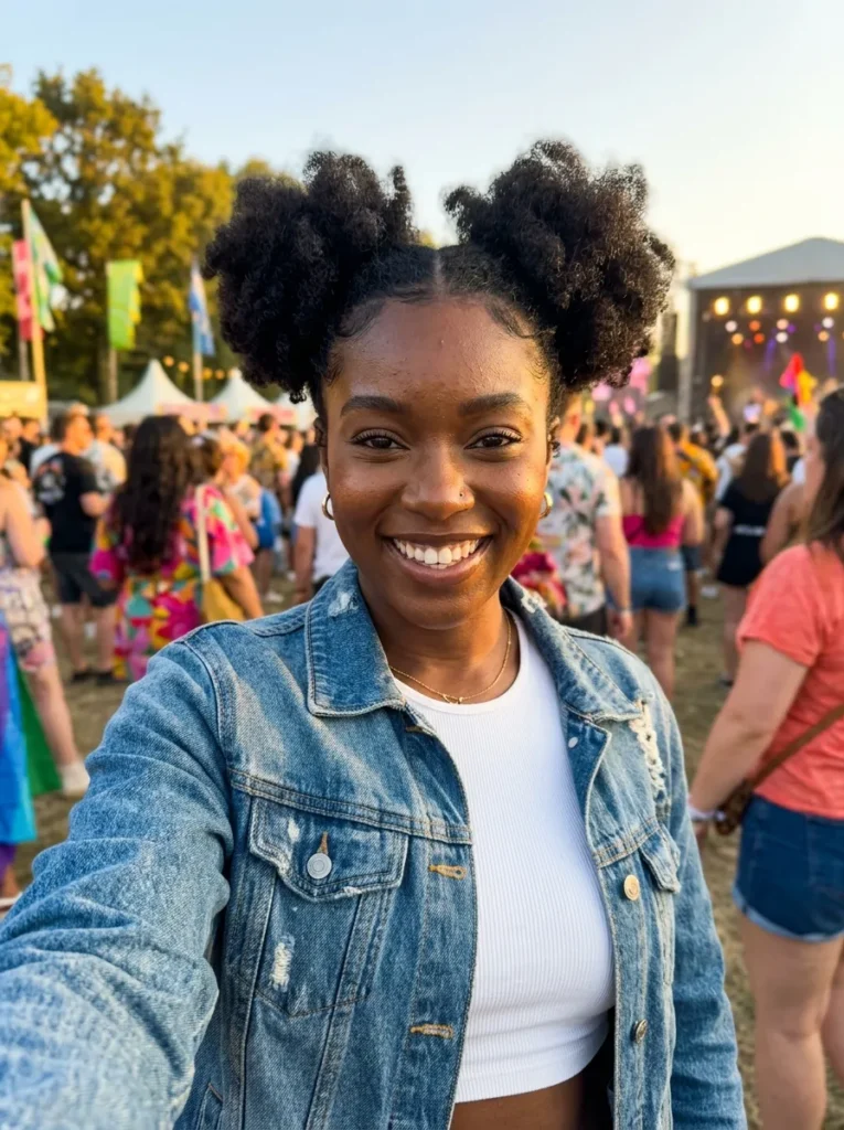Classic Space Buns Hairstyles For Black Women