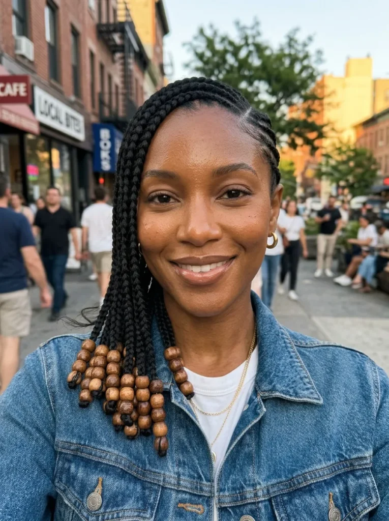 Cornrow Hairstyles With Beads for Black Hair