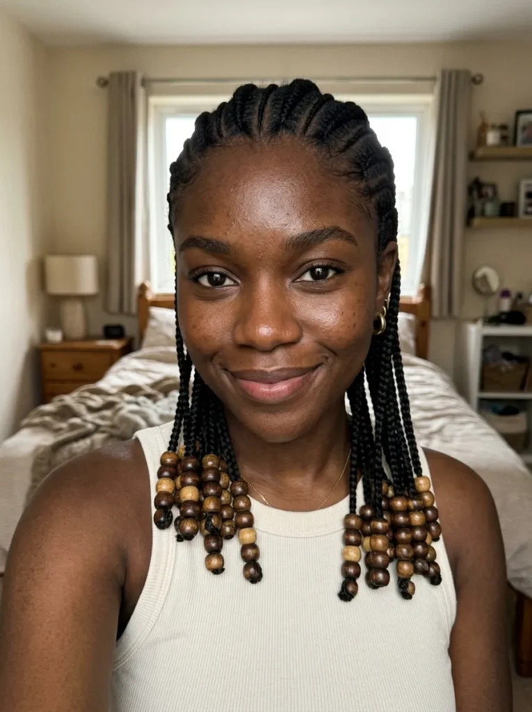 Cornrow Hairstyles With Beads for Black Hair Mix