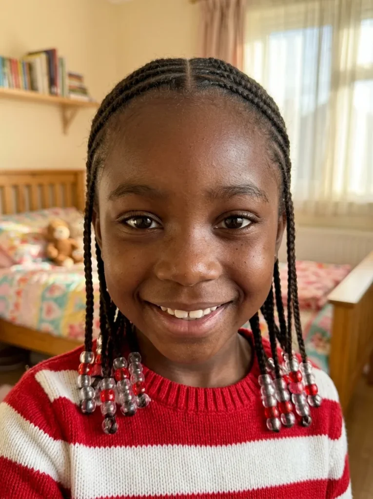 Cornrows with Beads