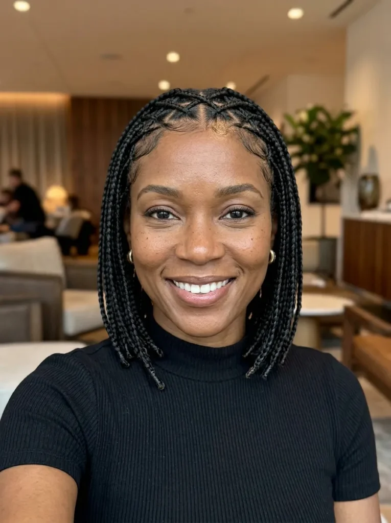 Criss Cross Bob Braids