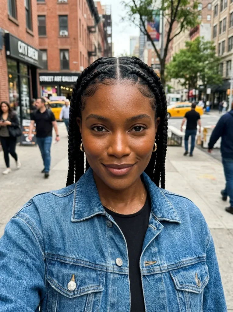 Criss-Cross Front Braids