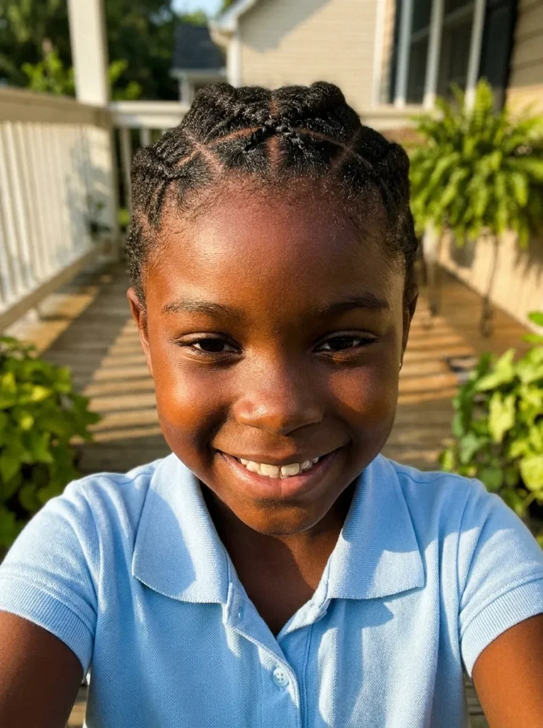 Criss-Cross Front Braids