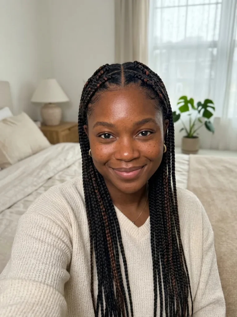 Criss Cross Knotless Braids