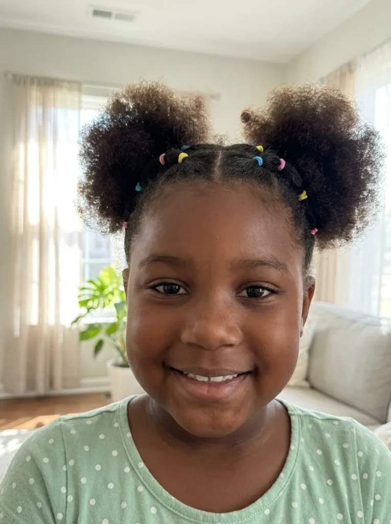 Criss-Cross Rubber Band Puffs