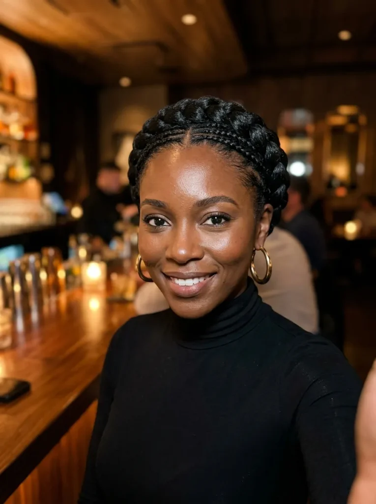 Crown Braid with Creative Cornrows