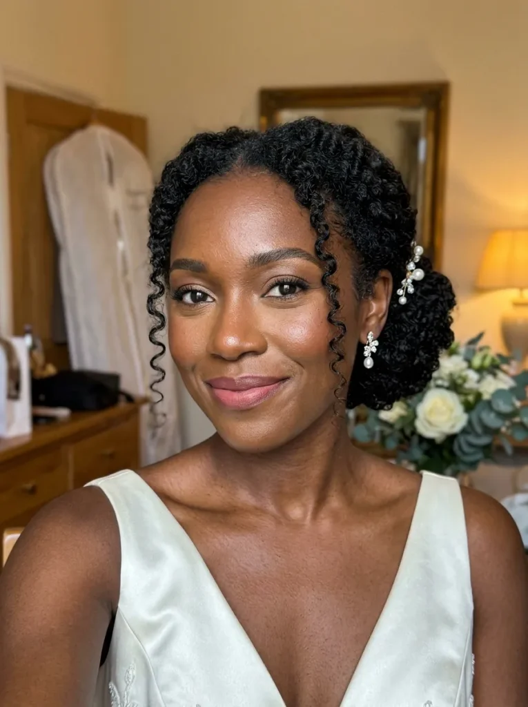 Curly Bridal Bun